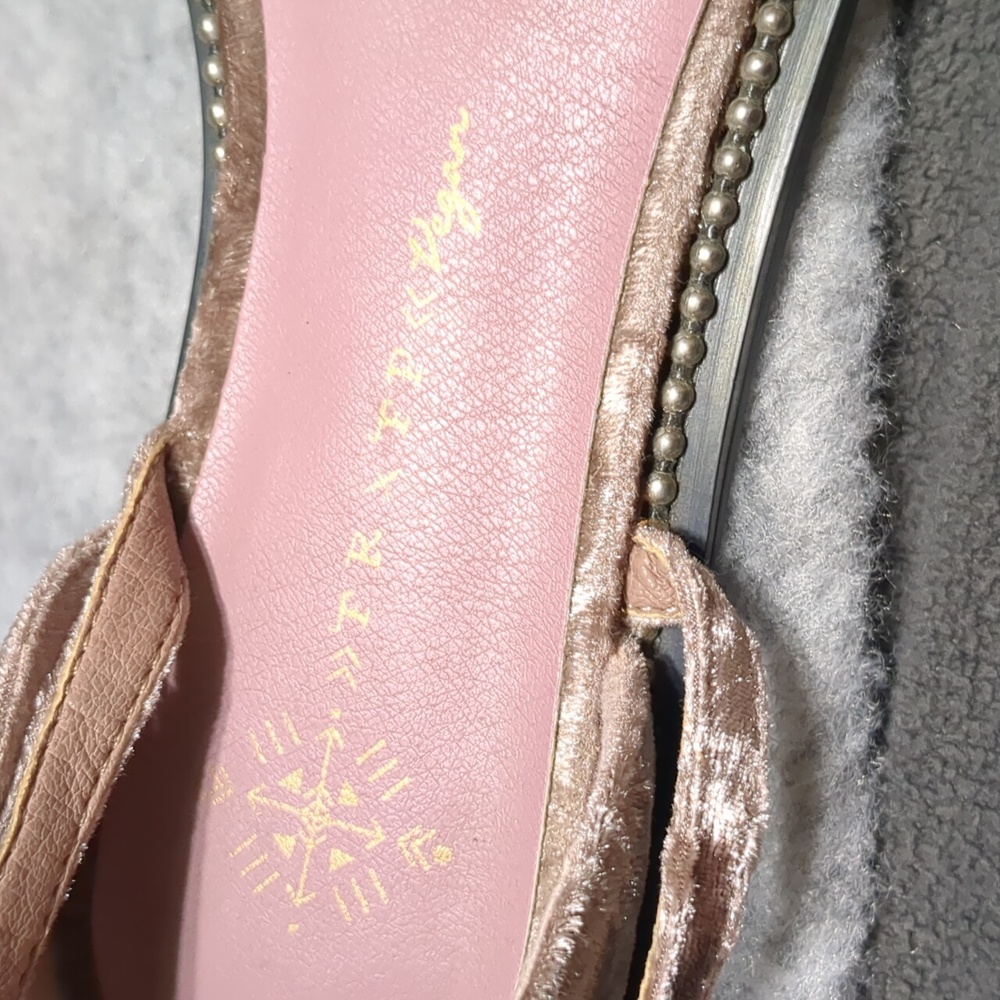Free People x Farylrobin Velvet Florence Flats Size 7 - Picture 10 of 11
